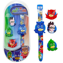 Load image into Gallery viewer, Pj Masks Original Watch Anime Figure Toy Cute Flip Cover LED Watch Action Figures New Cartoon Watch