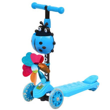 Load image into Gallery viewer, Windmill Ladybug Scooter Foldable and Adjustable Height Lean to Steer 3 Wheel Scooters for Toddler Kids Boys Girls Age 3-8
