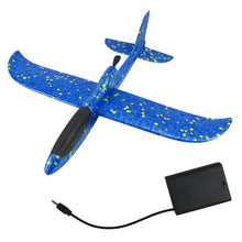 Load image into Gallery viewer, Electric hand throwing Foam Planes DIY Kids Toys Flying Glider Aeroplane Model Party Fillers Flying Glider Plane Toys For Kids
