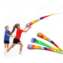 Load image into Gallery viewer, Meteor Rainbow Ball Hand Throw Ribbon Sandbags Sensory Play Outdoor Toys Sport Games For Kids Children

